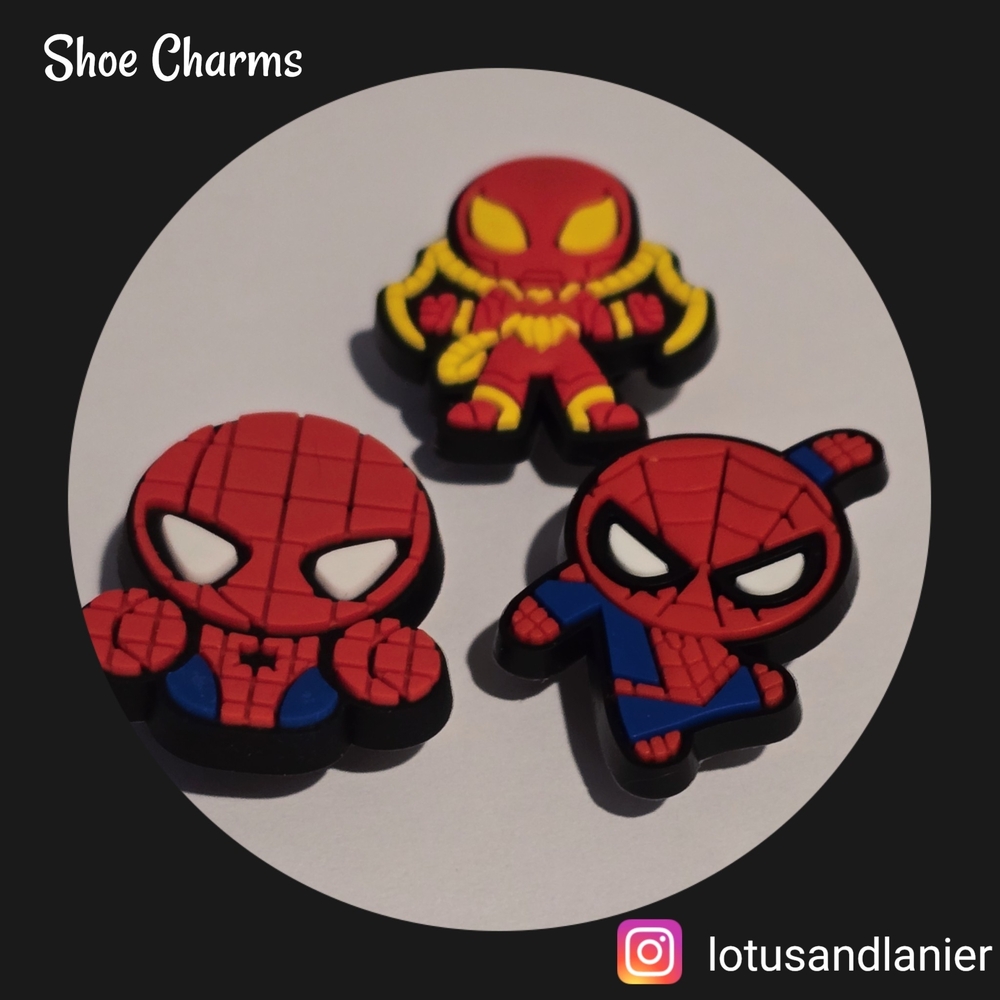 Shoe Charms Spiderman Set Of 3